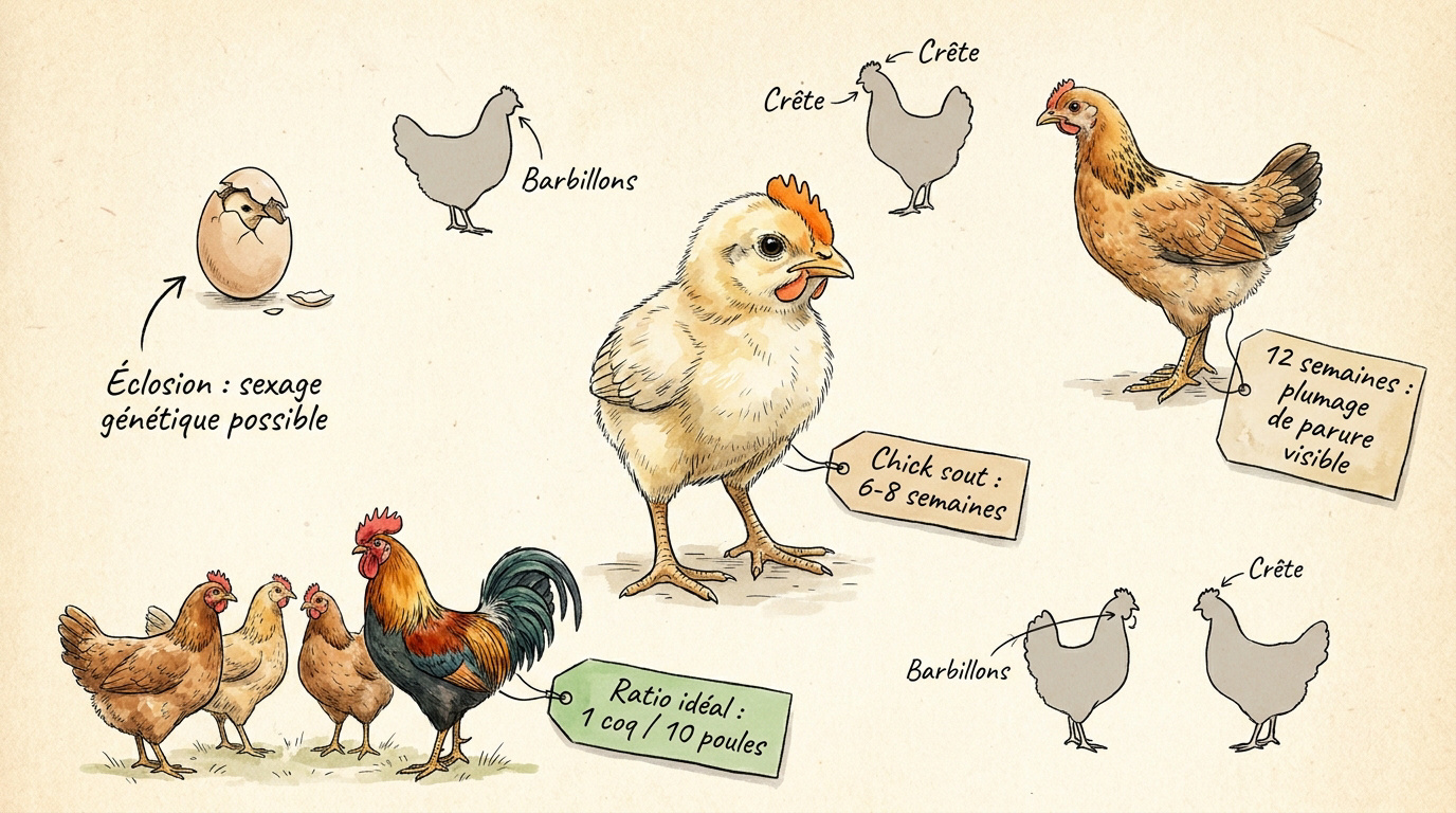 Étapes du développement du poussin