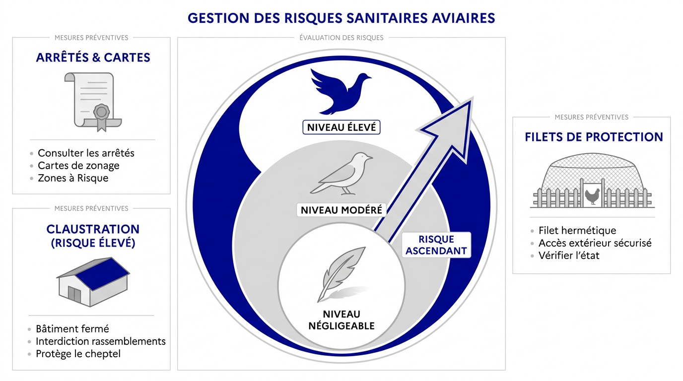 Mesures de biosécurité et gestion des risques sanitaires pour les volailles de basse-cour